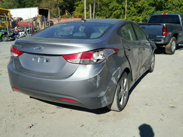 5NPDH4AE1DH349625 - 2013 HYUNDAI ELANTRA GL GRAY photo 4