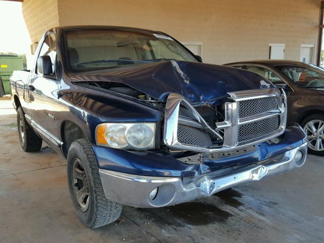 1D7HU16N02J124689 - 2002 DODGE RAM 1500 BLUE photo 1