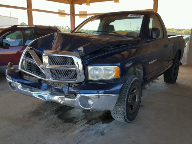 1D7HU16N02J124689 - 2002 DODGE RAM 1500 BLUE photo 2