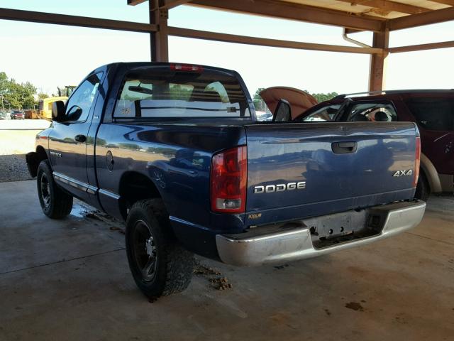 1D7HU16N02J124689 - 2002 DODGE RAM 1500 BLUE photo 3