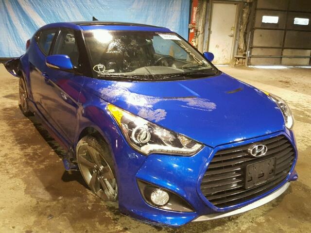 KMHTC6AEXEU189480 - 2014 HYUNDAI VELOSTER T BLUE photo 1