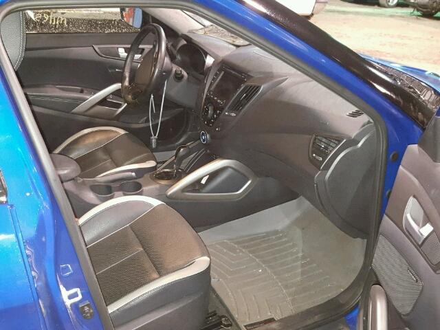 KMHTC6AEXEU189480 - 2014 HYUNDAI VELOSTER T BLUE photo 5