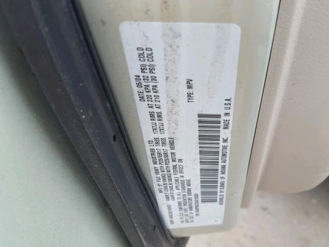 4S4BP86CX54310320 - 2005 SUBARU LEGACY OUT TAN photo 10