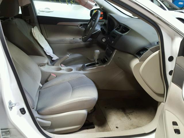 3N1AB7AP4DL797819 - 2013 NISSAN SENTRA WHITE photo 5