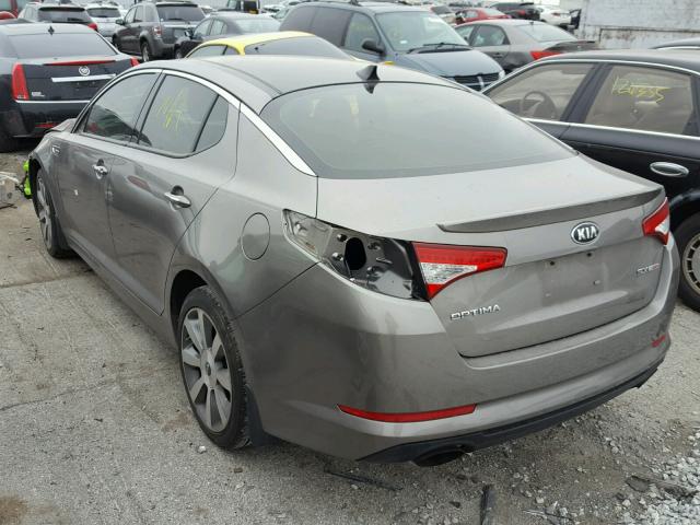 5XXGR4A68DG244790 - 2013 KIA OPTIMA SX GRAY photo 3