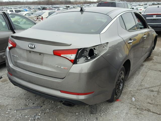 5XXGR4A68DG244790 - 2013 KIA OPTIMA SX GRAY photo 4