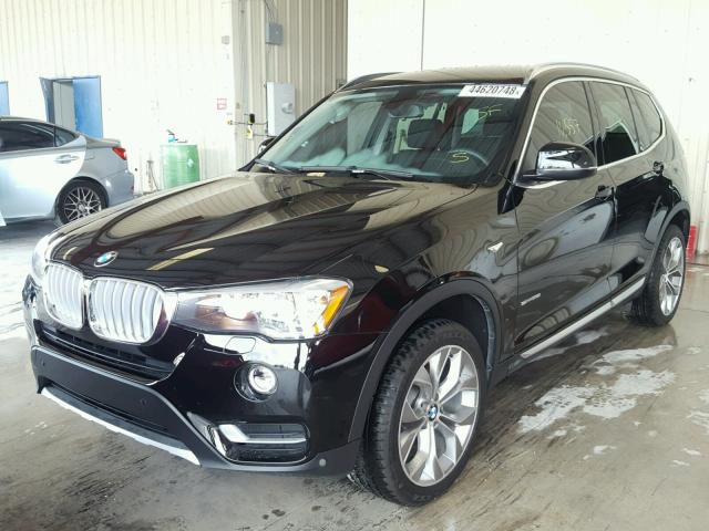 5UXWZ7C54H0U45237 - 2017 BMW X3 SDRIVE2 BLACK photo 2