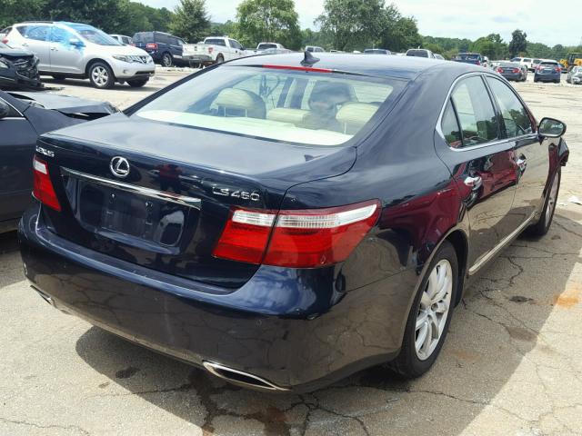 JTHBL46F685073874 - 2008 LEXUS LS 460 BLUE photo 4