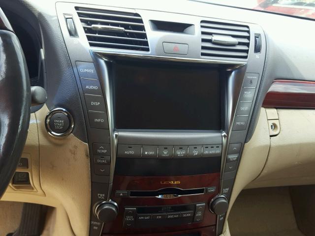 JTHBL46F685073874 - 2008 LEXUS LS 460 BLUE photo 9