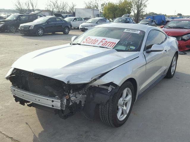 1FA6P8AM2G5229790 - 2016 FORD MUSTANG SILVER photo 2