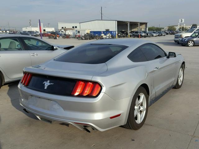 1FA6P8AM2G5229790 - 2016 FORD MUSTANG SILVER photo 4