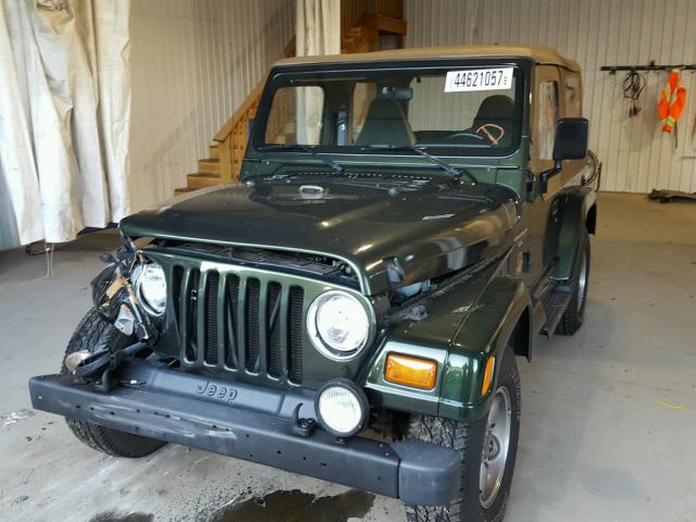 1J4FY49S0VP550368 - 1997 JEEP WRANGLER / GREEN photo 2