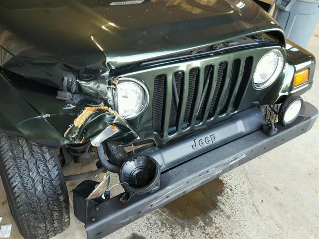 1J4FY49S0VP550368 - 1997 JEEP WRANGLER / GREEN photo 9