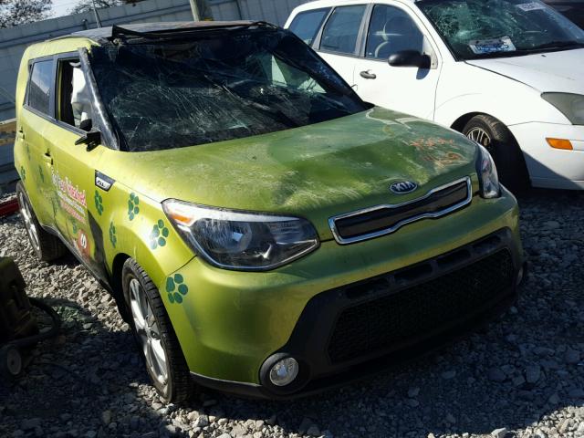 KNDJP3A5XF7754356 - 2015 KIA SOUL + GREEN photo 1