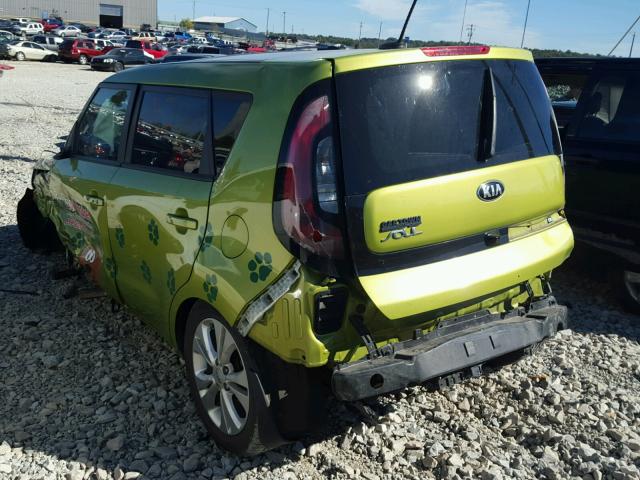 KNDJP3A5XF7754356 - 2015 KIA SOUL + GREEN photo 3