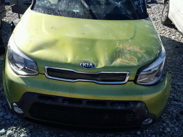 KNDJP3A5XF7754356 - 2015 KIA SOUL + GREEN photo 7