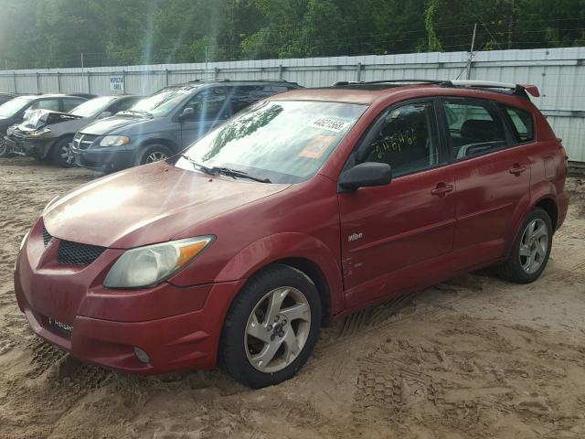 5Y2SL62884Z421973 - 2004 PONTIAC VIBE RED photo 2