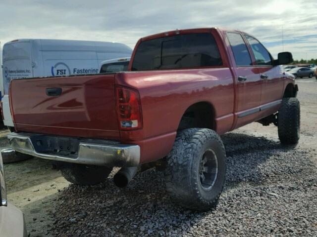 1D7KS28C96J144944 - 2006 DODGE RAM 2500 S RED photo 4