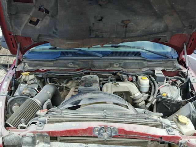 1D7KS28C96J144944 - 2006 DODGE RAM 2500 S RED photo 7