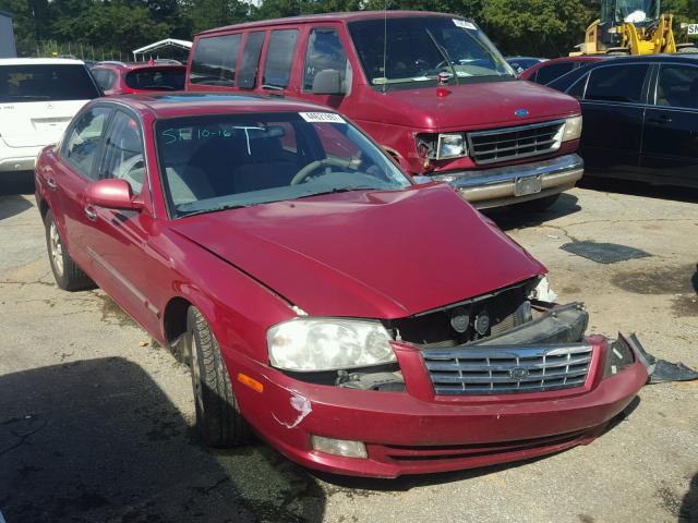 KNAGD128X25172440 - 2002 KIA OPTIMA MAROON photo 1