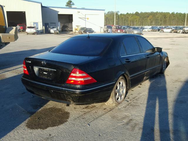 WDBNG70J71A212150 - 2001 MERCEDES-BENZ S 430 BLACK photo 4