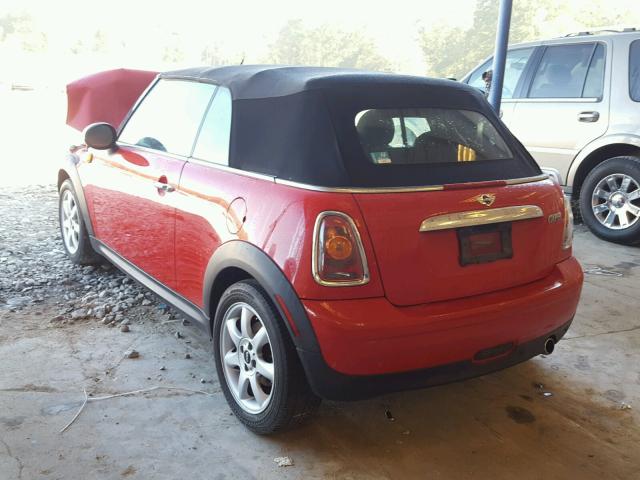 WMWMR33559TU95921 - 2009 MINI COOPER RED photo 3