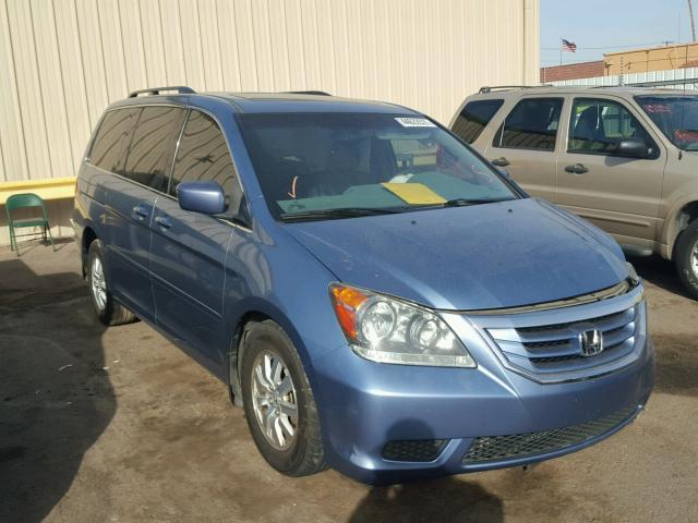 5FNRL3H7XAB089595 - 2010 HONDA ODYSSEY EX BLUE photo 1