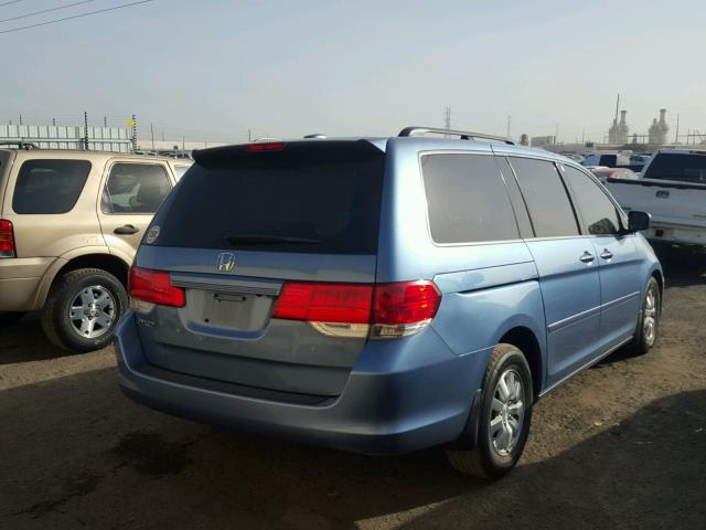 5FNRL3H7XAB089595 - 2010 HONDA ODYSSEY EX BLUE photo 4