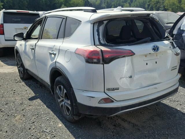 JTMDJREV7HD146326 - 2017 TOYOTA RAV4 HV LI WHITE photo 3