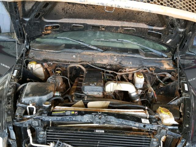 3D7KS28C15G778569 - 2005 DODGE RAM 2500 S შავი ფოტო 7