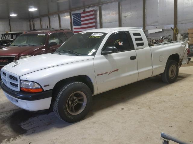 1B7FL22P6WS672942 - 1998 DODGE DAKOTA WHITE photo 9