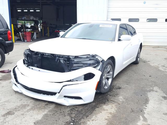 2C3CDXHG7FH890128 - 2015 DODGE CHARGER SX WHITE photo 2