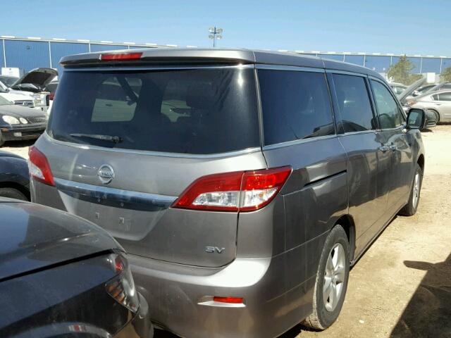 JN8AE2KP3B9005904 - 2011 NISSAN QUEST S GRAY photo 4