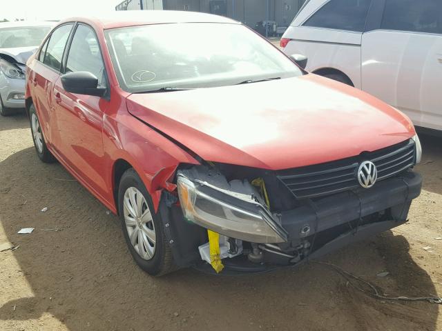 3VW1K7AJ2CM377426 - 2012 VOLKSWAGEN JETTA BASE Կարմիր լուսանկար 1