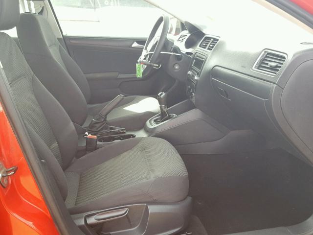 3VW1K7AJ2CM377426 - 2012 VOLKSWAGEN JETTA BASE Կարմիր լուսանկար 5