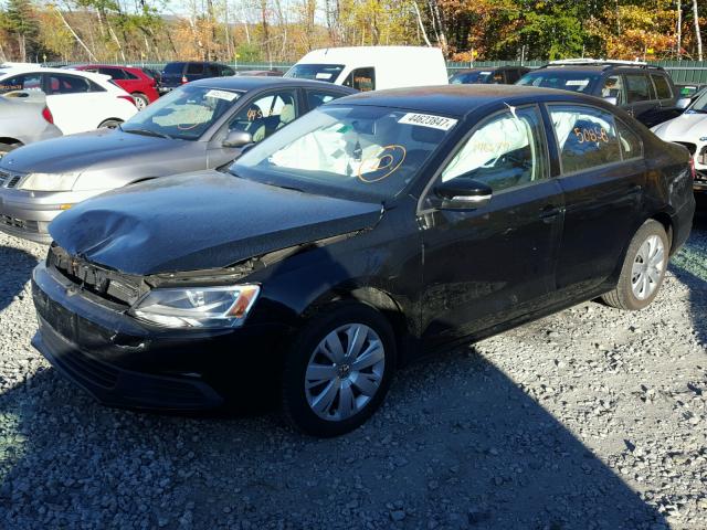 3VWD17AJ3EM436051 - 2014 VOLKSWAGEN JETTA BLACK photo 2