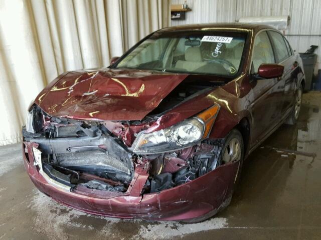 1HGCP26749A016073 - 2009 HONDA ACCORD MAROON photo 2