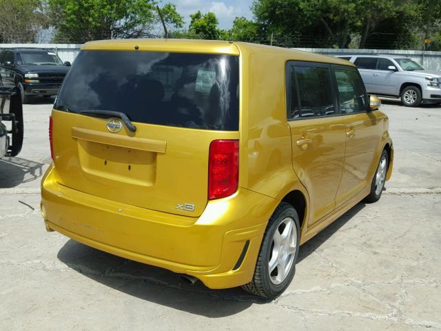 JTLKE50E181058826 - 2008 TOYOTA SCION XB Sarı foto 4