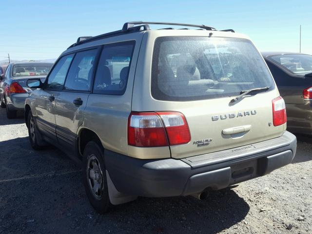 JF1SF63511G724148 - 2001 SUBARU FORESTER L GOLD photo 3