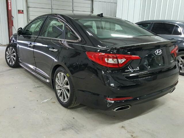 5NPE34AF5GH338935 - 2016 HYUNDAI SONATA SPO BLACK photo 3