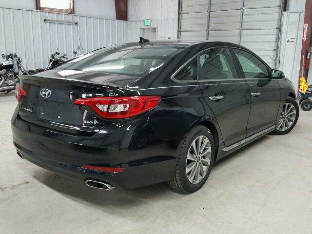 5NPE34AF5GH338935 - 2016 HYUNDAI SONATA SPO BLACK photo 4