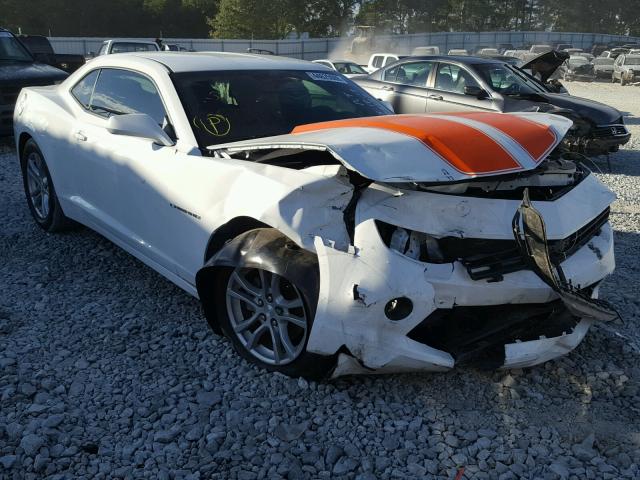 2G1FA1E3XE9238198 - 2014 CHEVROLET CAMARO LS WHITE photo 1