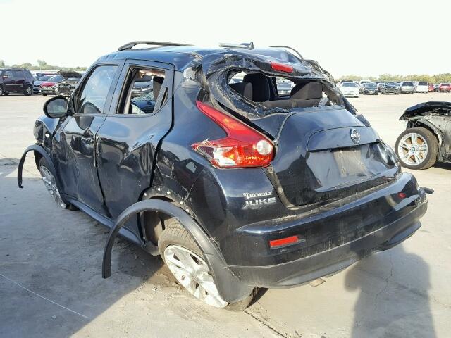 JN8AF5MR2ET350135 - 2014 NISSAN JUKE S BLACK photo 3