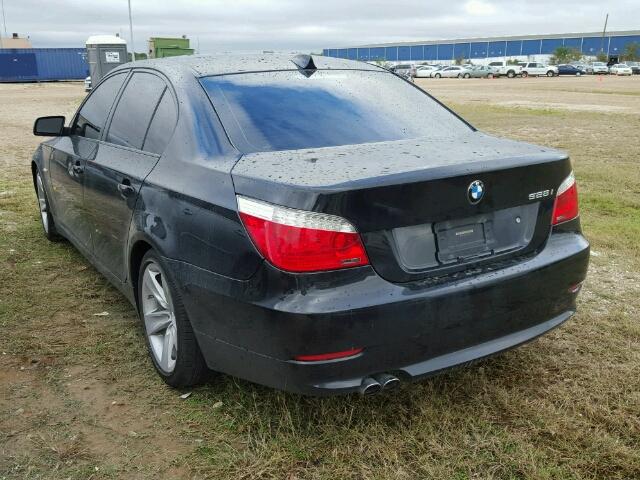 WBANU53539C121709 - 2009 BMW 528 I BLACK photo 3