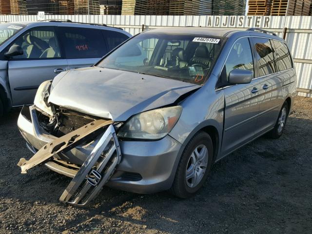 5FNRL38797B044804 - 2007 HONDA ODYSSEY EX SILVER photo 2