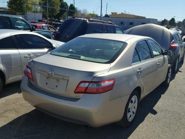 4T4BE46K69R062245 - 2009 TOYOTA CAMRY BASE TAN photo 4