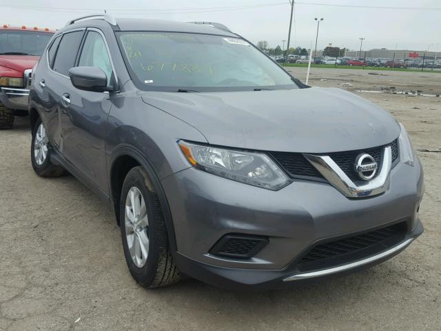 KNMAT2MT4GP677887 - 2016 NISSAN ROGUE S GRAY photo 1