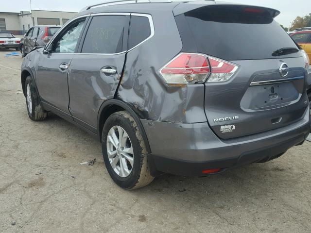 KNMAT2MT4GP677887 - 2016 NISSAN ROGUE S GRAY photo 3