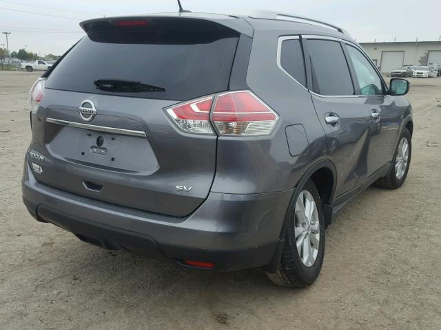 KNMAT2MT4GP677887 - 2016 NISSAN ROGUE S GRAY photo 4