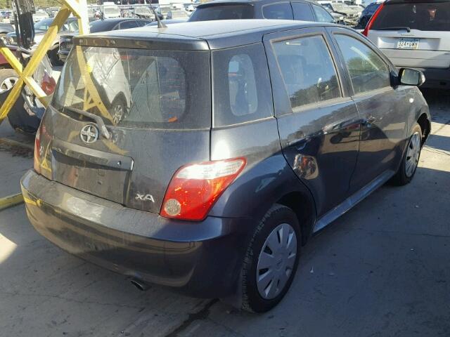 JTKKT604765013175 - 2006 TOYOTA SCION XA GRAY photo 4